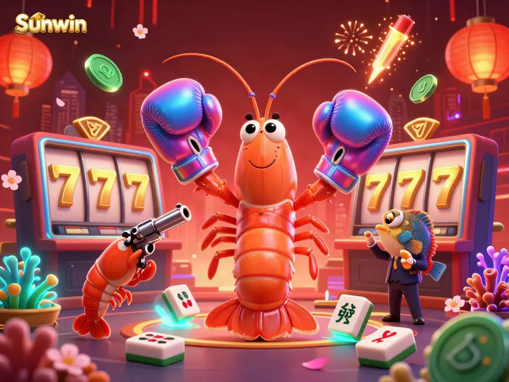 Experience sunwin's thrilling casino action with colorful characters and energetic gameplay elements.