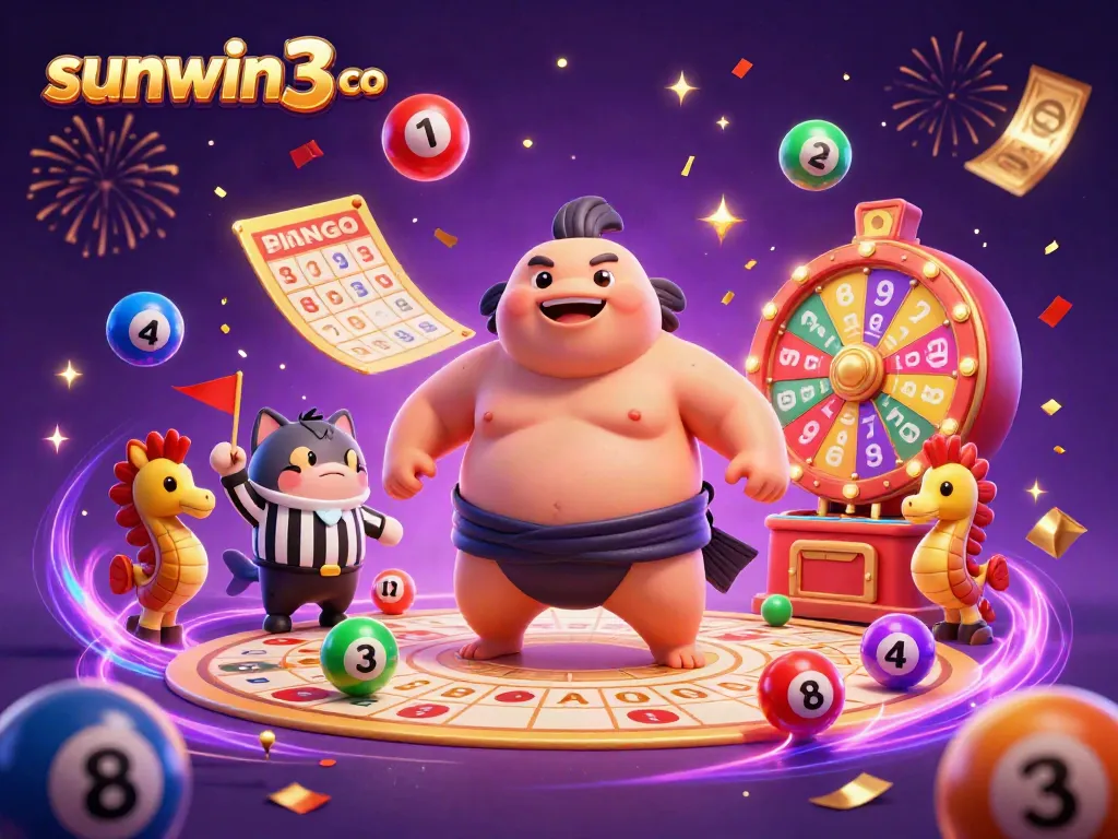 Experience thrilling games at sunwin3 co, featuring exciting lottery scenes with dynamic elements.