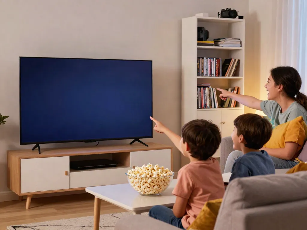 Watch movies together in a cozy living room using https://pikashowlatestversion.com/download/.
